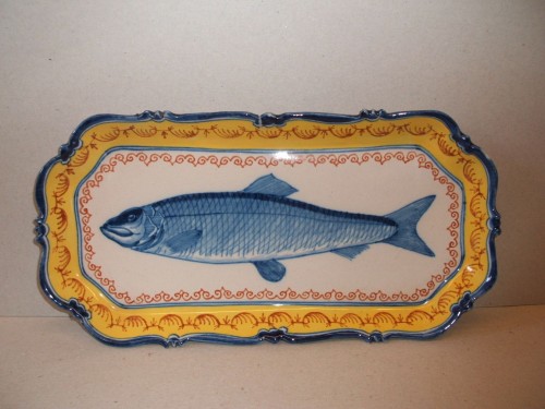 Haringschaaltje met afbeelding van een vis